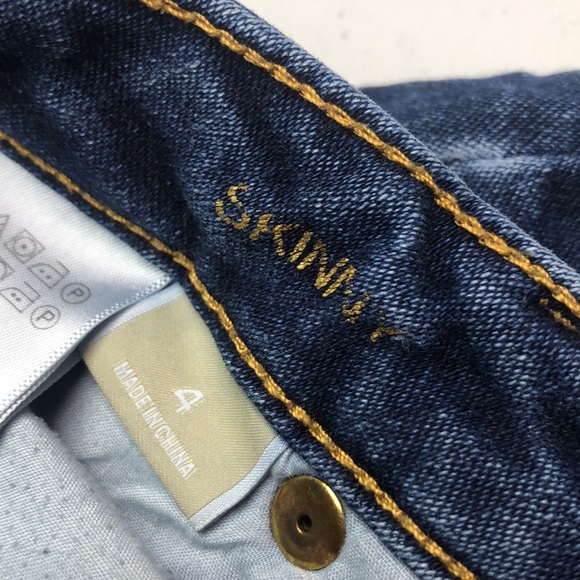 MICHAEL KORS SKINNY JEANS 4/27x27 ZIPPER BACK POCKETS ⭐️ - Picture 5 of 13